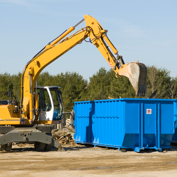 are there any restrictions on where a residential dumpster can be placed in Mayhill